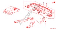 KANAL(LH) für Honda CIVIC 1.6SE 4 Türen 5 gang-Schaltgetriebe 2001