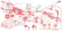 KOMBISCHALTER(RH) für Honda CIVIC 1.6SE 4 Türen 4 gang automatikgetriebe 2002