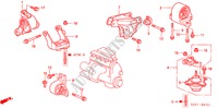 MOTORBEFESTIGUNGEN(AT) für Honda CIVIC 1.6ES 4 Türen 4 gang automatikgetriebe 2001