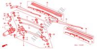 SCHEIBENWISCHER, VORNE(RH) für Honda CIVIC 1.6SE 4 Türen 4 gang automatikgetriebe 2001