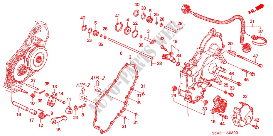 R. SEITENDECKEL für Honda CIVIC 1.4S 4 Türen 4 gang automatikgetriebe 2001
