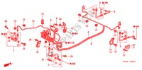 BREMSLEITUNGEN(ABS) (LH) (2) für Honda CIVIC VTI 4 Türen 4 gang automatikgetriebe 2004