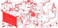 KLIMAANLAGE (SCHLAEUCHE/LEITUNGEN)(LH) für Honda CIVIC 1.4 S 4 Türen 4 gang automatikgetriebe 2003