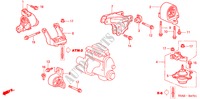 MOTORBEFESTIGUNGEN(AT) für Honda CIVIC VTI 4 Türen 4 gang automatikgetriebe 2004