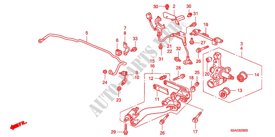 UNTERER ARM, HINTEN für Honda CIVIC 1.6 LS 4 Türen 5 gang-Schaltgetriebe 2004
