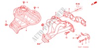 AUSPUFFKRUEMMER für Honda CIVIC HYBRID HYBRID 4 Türen 5 gang-Schaltgetriebe 2005