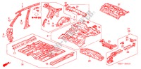 BODEN/INNENBLECHE für Honda CIVIC HYBRID HYBRID 4 Türen 5 gang-Schaltgetriebe 2004