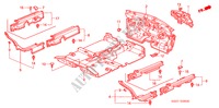 BODENMATTE für Honda CIVIC HYBRID HYBRID 4 Türen 5 gang-Schaltgetriebe 2003