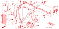 KLIMAANLAGE (SCHLAEUCHE/LEITUNGEN) (RH) für Honda CIVIC HYBRID HYBRID 4 Türen 5 gang-Schaltgetriebe 2003