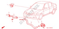 KLIMAANLAGE(SENSOR) (RH) für Honda CIVIC HYBRID HYBRID 4 Türen 5 gang-Schaltgetriebe 2003