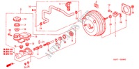 HAUPTBREMSZYLINDER/ MASTER POWER(LH) für Honda CIVIC COUPE LS 2 Türen 5 gang-Schaltgetriebe 2001