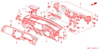INSTRUMENTENBRETT(RH) für Honda CIVIC COUPE SE       EXECUTIVE 2 Türen 5 gang-Schaltgetriebe 2001