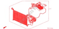 KLIMAANLAGE(BAUSATZ) für Honda CIVIC COUPE LS 2 Türen 5 gang-Schaltgetriebe 2001