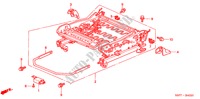VORNE SITZKOMPONENTEN(R.)(LH) für Honda CIVIC COUPE LS 2 Türen 5 gang-Schaltgetriebe 2001