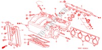 ANSAUGKRUEMMER(TYPE R) für Honda CIVIC TYPE R 3 Türen 6 gang-Schaltgetriebe 2004
