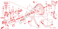 HAUPTBREMSZYLINDER/ MASTER POWER(LH) (1) für Honda CIVIC 1.6LS 3 Türen 5 gang-Schaltgetriebe 2001