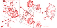 KLIMAANLAGE (KOMPRESSOR) (1.4L/1.6L) für Honda CIVIC 1.6SE 3 Türen 4 gang automatikgetriebe 2002