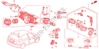 KOMBISCHALTER für Honda CIVIC 1.6SE 3 Türen 4 gang automatikgetriebe 2002