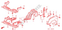 KOTFLUEGEL, VORNE für Honda CIVIC 1.6SE 3 Türen 4 gang automatikgetriebe 2002