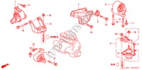MOTORBEFESTIGUNGEN(AT) für Honda CIVIC 1.6SE 3 Türen 4 gang automatikgetriebe 2002