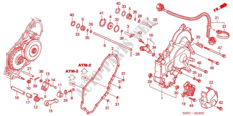 R. SEITENDECKEL für Honda CIVIC 1.4LS 3 Türen 4 gang automatikgetriebe 2002