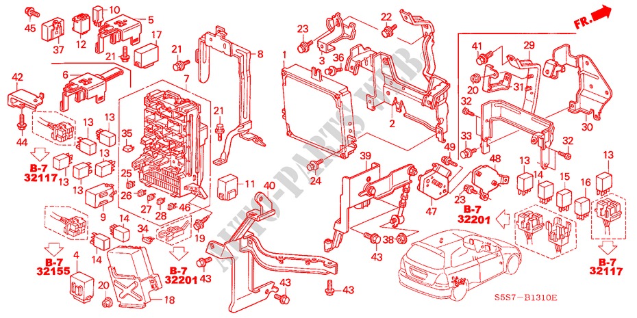 STEUERGERAT(KABINE) (LH) für Honda CIVIC 1.7LS 3 Türen 5 gang-Schaltgetriebe 2002