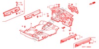 BODENMATTE für Honda CIVIC 1.7 ES 3 Türen 5 gang-Schaltgetriebe 2005
