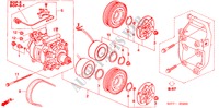 KLIMAANLAGE (KOMPRESSOR) (1.4L/1.6L) für Honda CIVIC 1.6 S 3 Türen 4 gang automatikgetriebe 2005