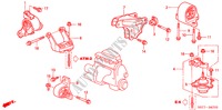 MOTORBEFESTIGUNGEN(AT) für Honda CIVIC 1.6 S 3 Türen 4 gang automatikgetriebe 2005