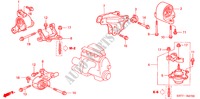 MOTORBEFESTIGUNGEN(MT) (1.4L/1.6L) für Honda CIVIC 1.4 S 3 Türen 5 gang-Schaltgetriebe 2005