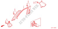 SAEULENZIERSTUECK(RH) für Honda CIVIC 1.6 S 3 Türen 4 gang automatikgetriebe 2005