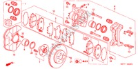 VORDERRADBREMSE(2) für Honda CIVIC TYPE R 3 Türen 6 gang-Schaltgetriebe 2005