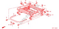 VORNE SITZKOMPONENTEN (R.) für Honda CIVIC 1.6 S 3 Türen 4 gang automatikgetriebe 2005