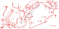 WINDSCHUTZSCHEIBENWASCHER(1) für Honda CIVIC 1.4 SPORT 3 Türen 5 gang-Schaltgetriebe 2005