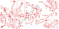 WINDSCHUTZSCHEIBENWASCHER(2) für Honda CIVIC 1.4 S 3 Türen 5 gang-Schaltgetriebe 2005