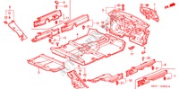 BODENMATTE für Honda CIVIC 2.0 5 Türen 5 gang-Schaltgetriebe 2003
