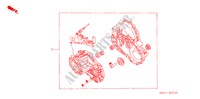 GETRIEBEDICHTUNGS SATZ (DIESEL) für Honda CIVIC 1.7LS 5 Türen 5 gang-Schaltgetriebe 2004