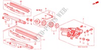 SCHEIBENWISCHER, HINTEN(2) für Honda CIVIC 1.4S 5 Türen 5 gang-Schaltgetriebe 2001