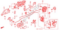 TUERSCHLOESSER, HINTEN/AEUSSERER GRIFF für Honda CIVIC 2.0 5 Türen 5 gang-Schaltgetriebe 2003