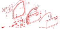 TUERTAFELN, VORNE für Honda CIVIC 2.0 5 Türen 5 gang-Schaltgetriebe 2003
