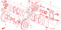 VORDERRADBREMSE(3) für Honda CIVIC 2.0VSA 5 Türen 5 gang-Schaltgetriebe 2004