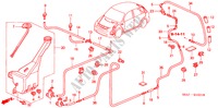 WINDSCHUTZSCHEIBENWASCHER(2) für Honda CIVIC 1.6S 5 Türen 5 gang-Schaltgetriebe 2001