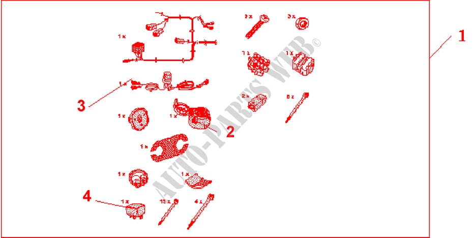 7 PIN EXTENSION KIT für Honda CIVIC 1.6ES 5 Türen 5 gang-Schaltgetriebe 2002