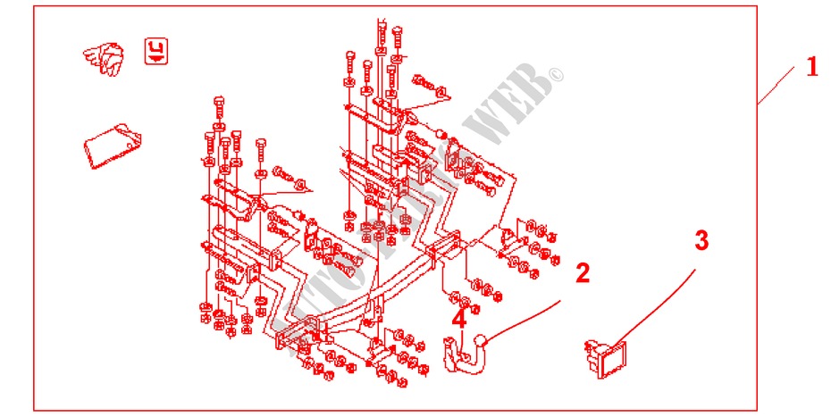 AHK STANDART DESIGN für Honda CIVIC 1.6ES 5 Türen 5 gang-Schaltgetriebe 2002