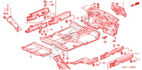 BODENMATTE für Honda CIVIC 1.6SE    EXECUTIVE 5 Türen 4 gang automatikgetriebe 2005