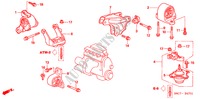 MOTORBEFESTIGUNGEN(AT) für Honda CIVIC 1.6S 5 Türen 4 gang automatikgetriebe 2005