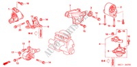 MOTORBEFESTIGUNGEN(MT) (1.4L/1.5L/1.6L/1.7L) für Honda CIVIC 1.4E 5 Türen 5 gang-Schaltgetriebe 2005