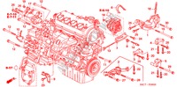 MOTORHALTERUNG (1.4L/1.5L/1.6L/1.7L) für Honda CIVIC 1.6S 5 Türen 5 gang-Schaltgetriebe 2005