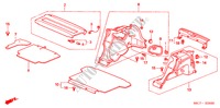SEITENVERKLEIDUNG für Honda CIVIC 1.6S 5 Türen 4 gang automatikgetriebe 2005