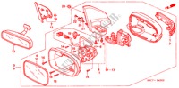 SPIEGEL(FERNBEDIENUNG) (2) für Honda CIVIC 1.6SE    EXECUTIVE 5 Türen 4 gang automatikgetriebe 2005